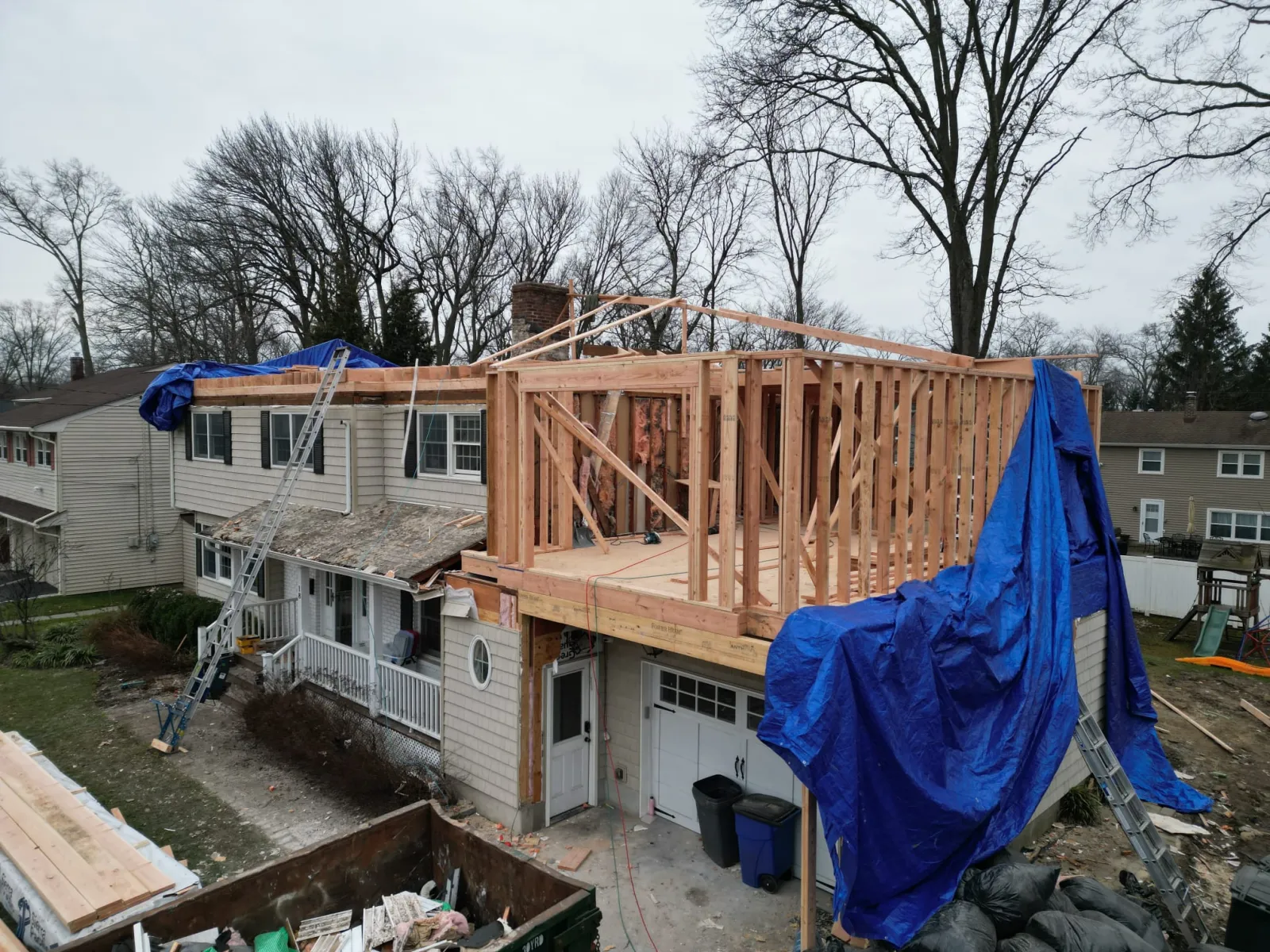 Hudson Construction additions project 43 in Ridgefield NJ