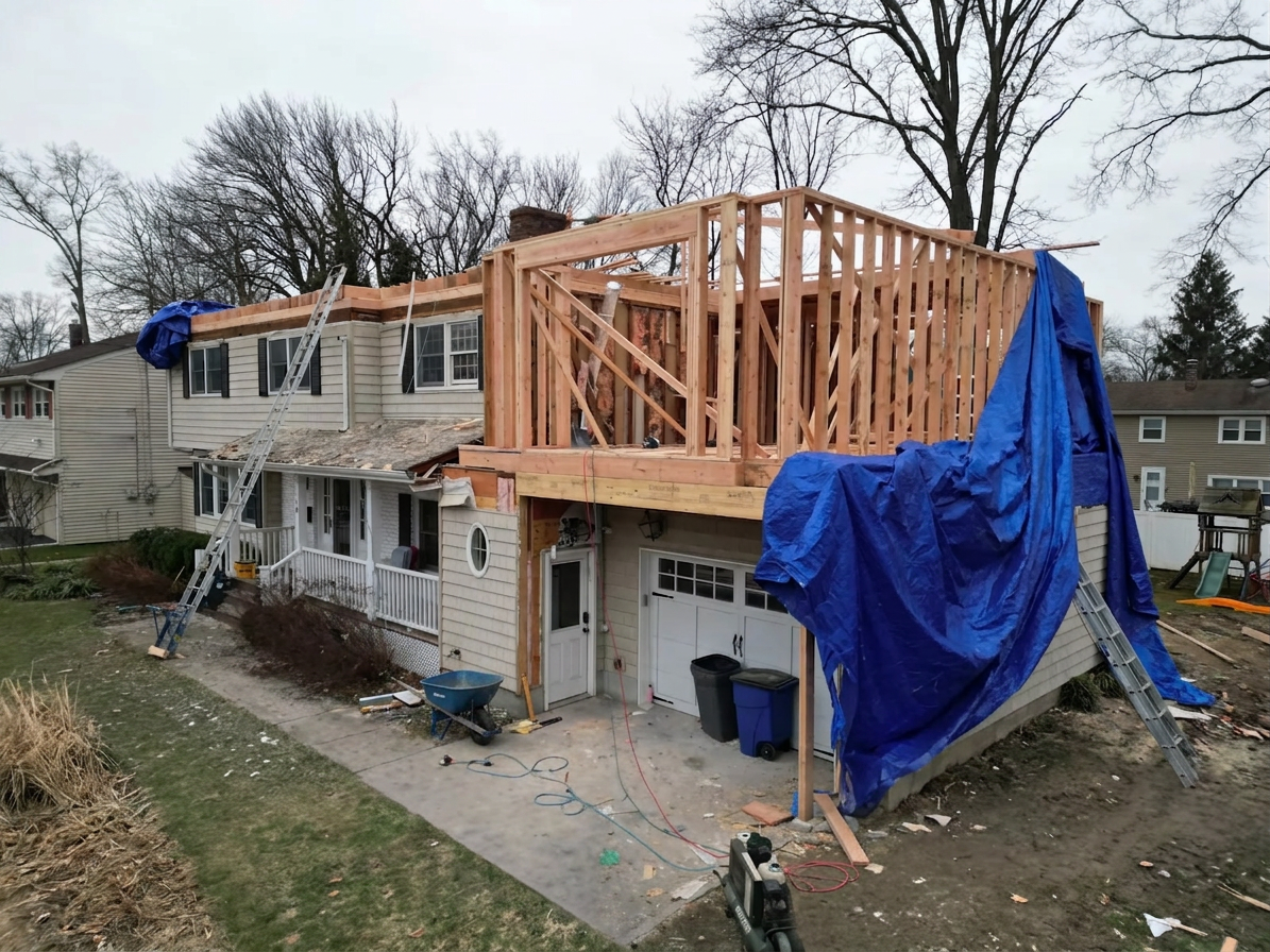 Hudson Construction additions project 49 in Ridgefield NJ