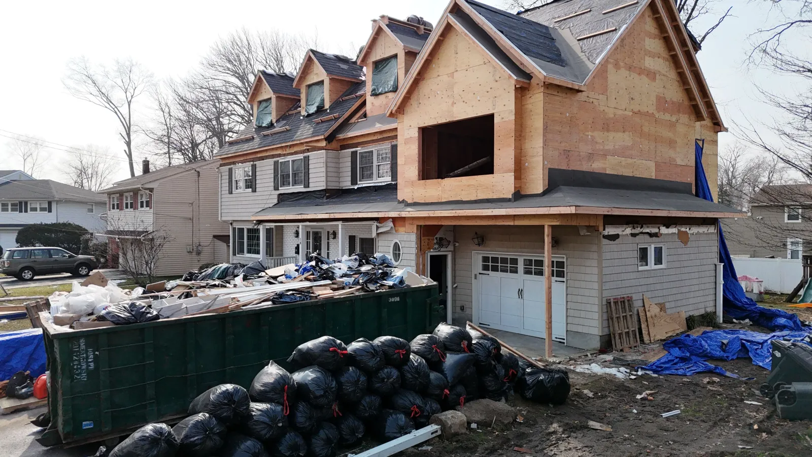 Hudson Construction extensions project 63 in Ridgefield NJ