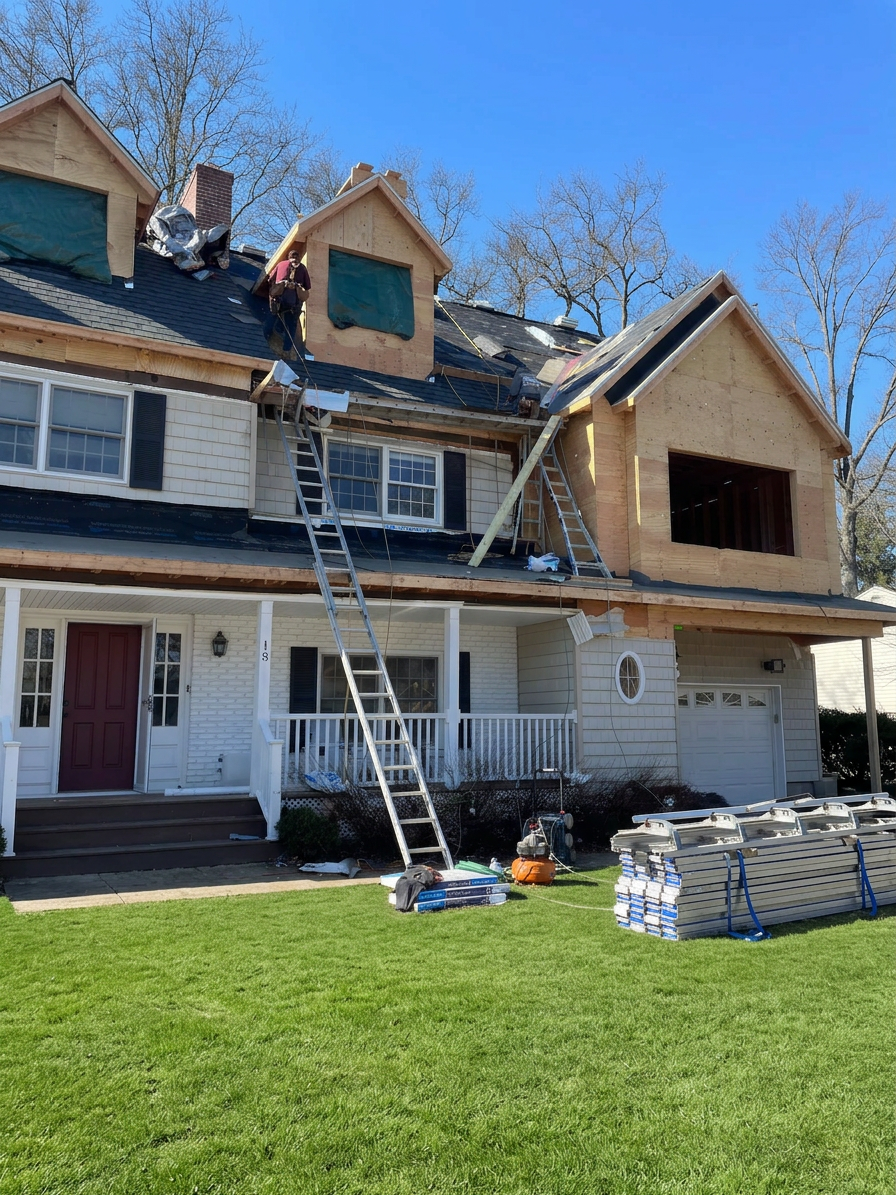 Hudson Construction additions project 67 in Ridgefield NJ